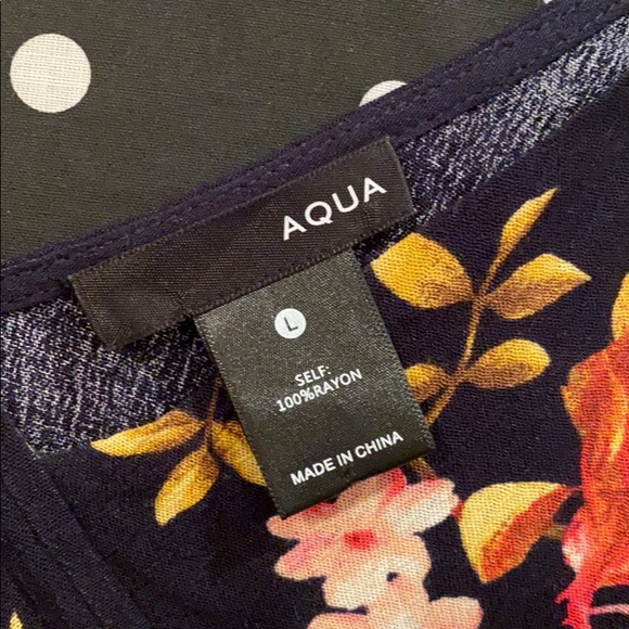 Floral Aqua Asymmetrical Jumpsuit - Picture 3 of 3